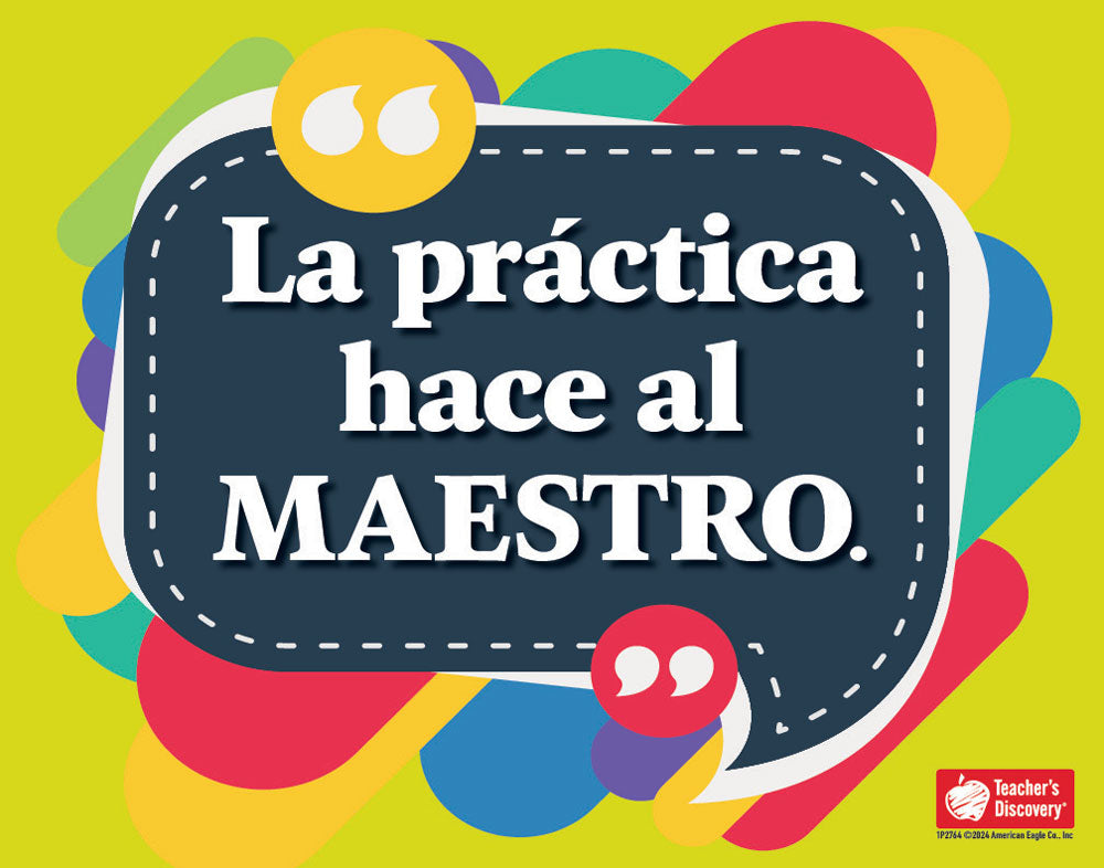 La práctica hace al maestro - Spanish - Mini-Poster