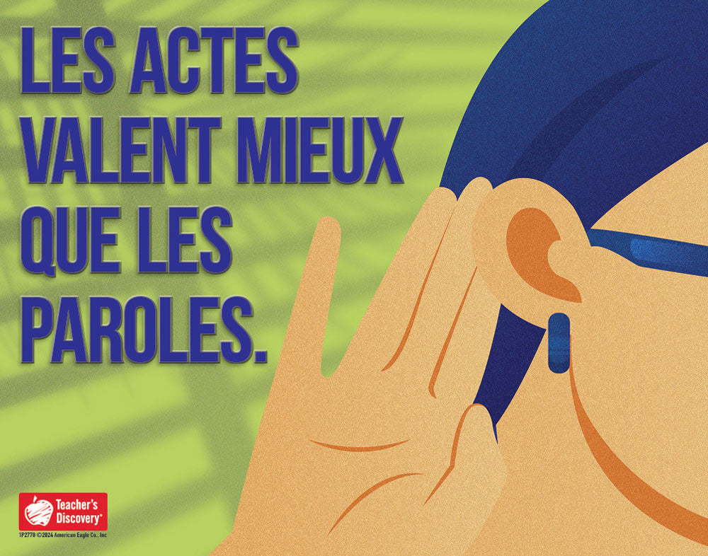 Actions - French - Mini-Poster