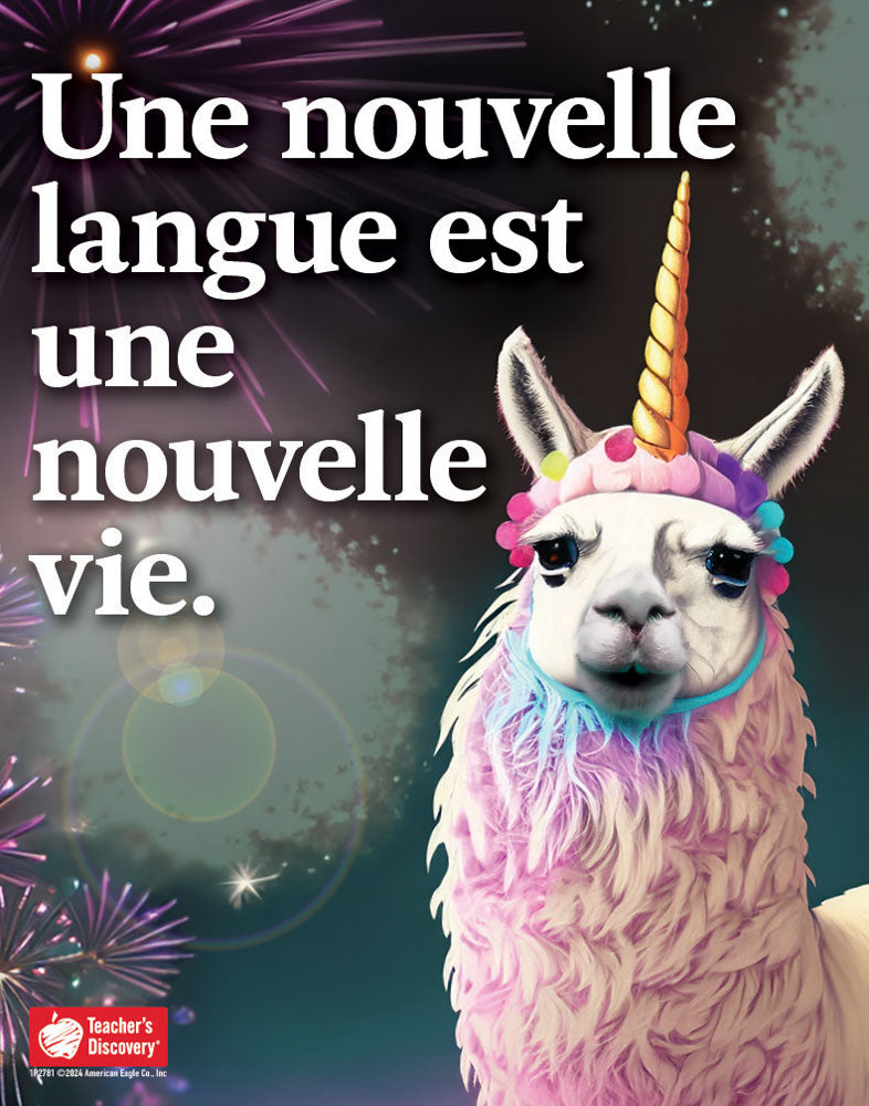 New Language, New Life - French - Mini-Poster