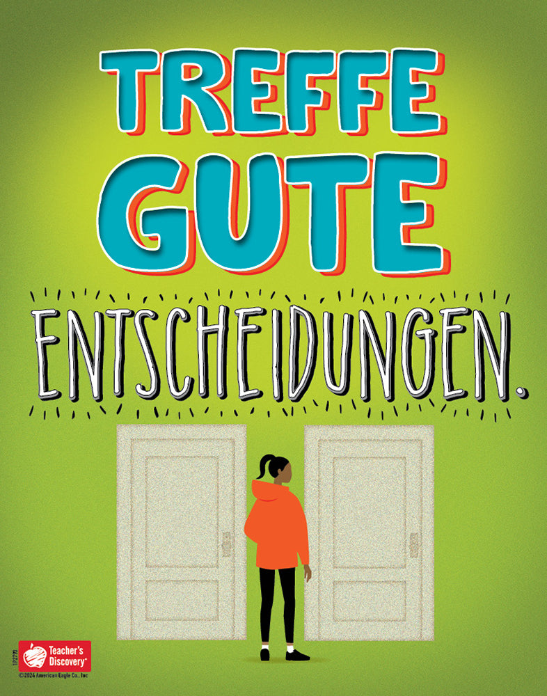 Make Good Choices - German - Mini-Poster