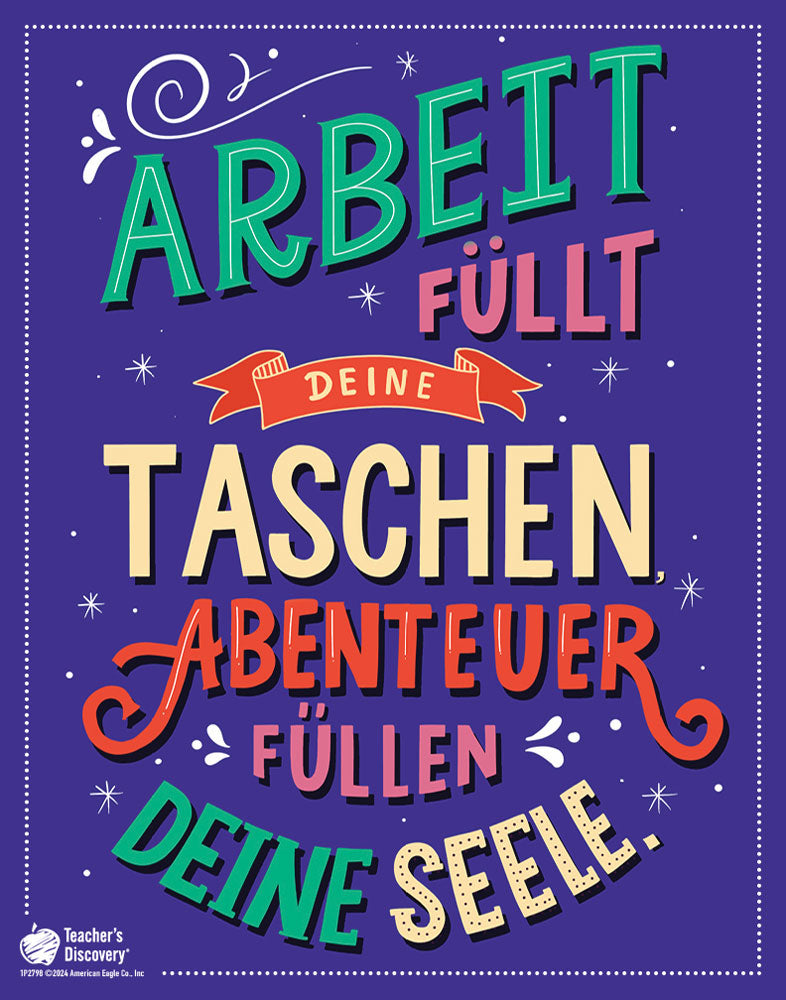 Adventures Fill the Soul - German - Mini-Poster