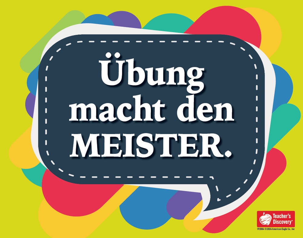 Practice Makes Perfect - German - Mini-Poster