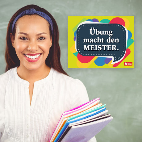 Practice Makes Perfect - German - Mini-Poster