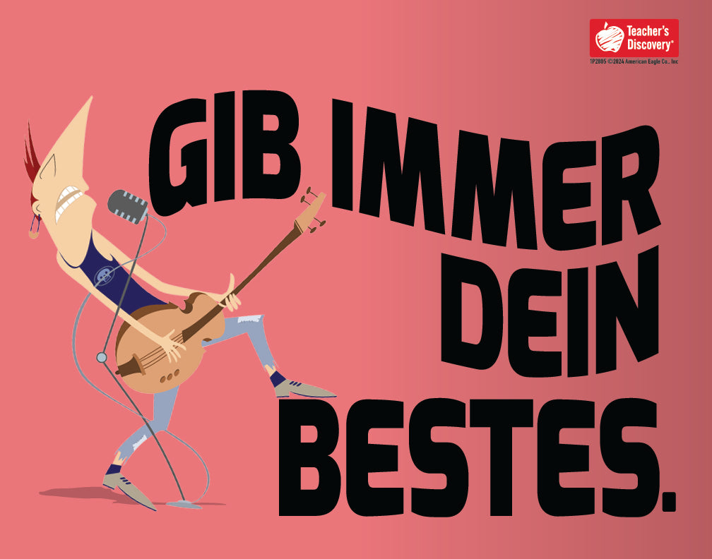 Always Do Your Best - German - Mini-Poster