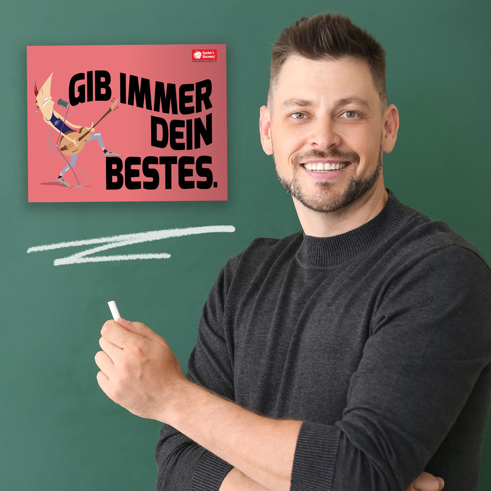 Always Do Your Best - German - Mini-Poster