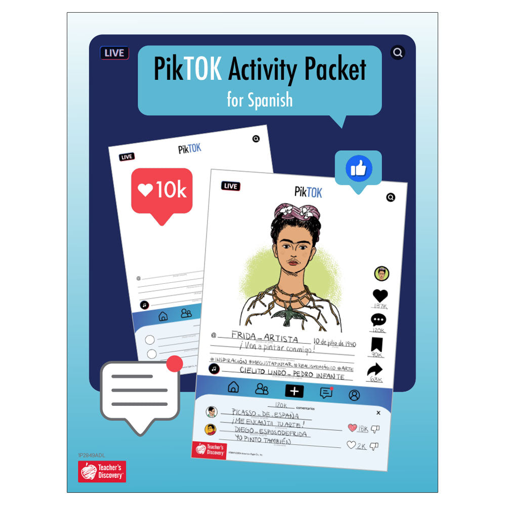 PikTok Blank Posters - Spanish - Mini-Posters - Class Set of 35