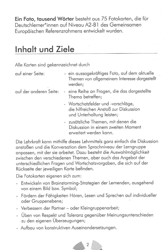 Ein Foto tausend Wörter German Photo Cards