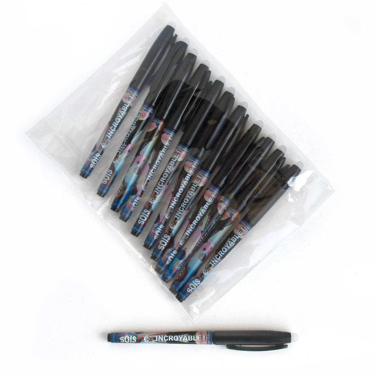 Sois incroyable ! French Erasable Ink Pens - One Dozen