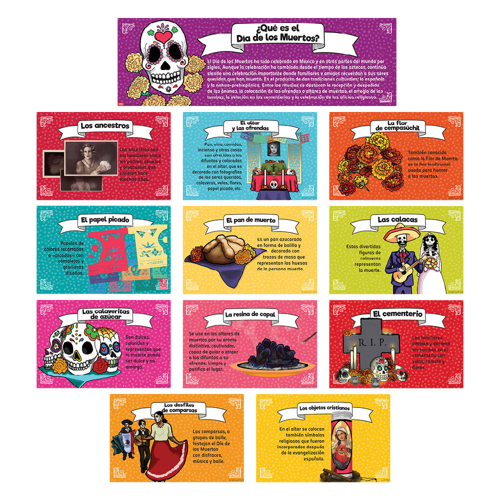 Day of the Dead - Spanish - Poster and Mini-Posters - Set of 12