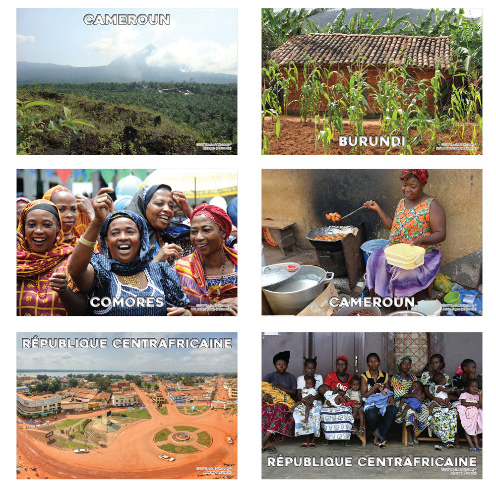 French-Speaking Africa - Banner and Mini-Posters - Set of 42