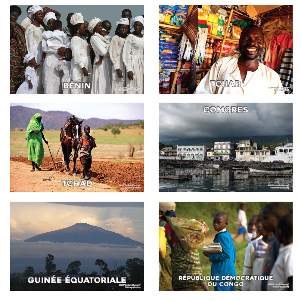 French-Speaking Africa - Banner and Mini-Posters - Set of 42