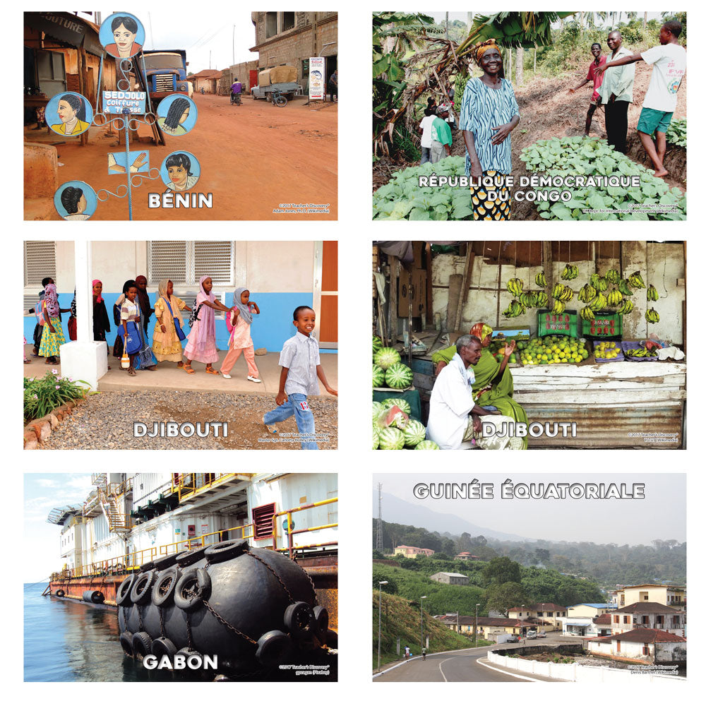 French-Speaking Africa - Banner and Mini-Posters - Set of 42