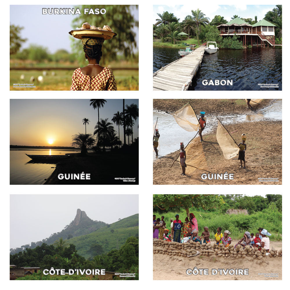 French-Speaking Africa - Banner and Mini-Posters - Set of 42