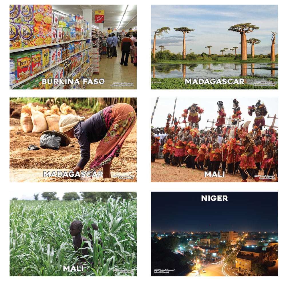 French-Speaking Africa - Banner and Mini-Posters - Set of 42