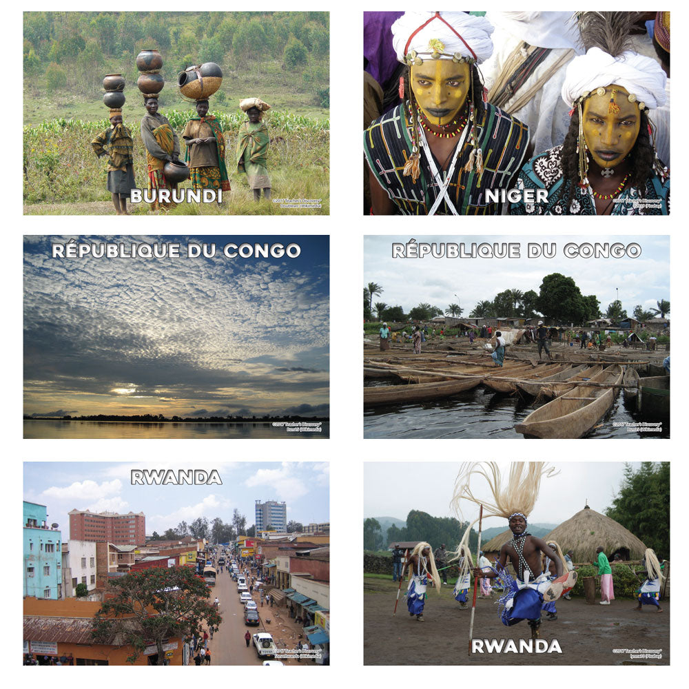 French-Speaking Africa - Banner and Mini-Posters - Set of 42