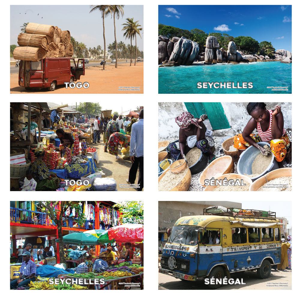 French-Speaking Africa - Banner and Mini-Posters - Set of 42