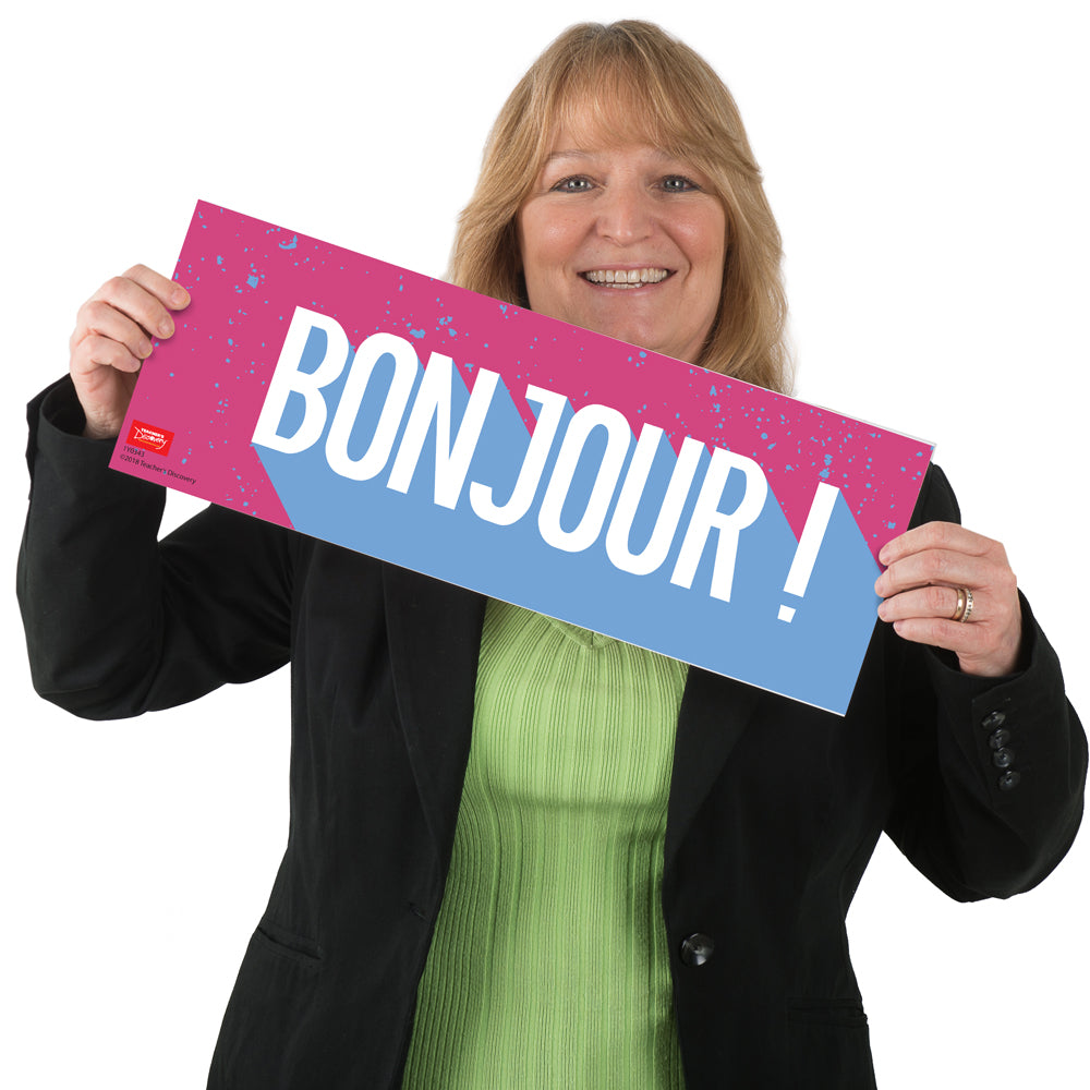 Greetings - French - Signs - Set of 9