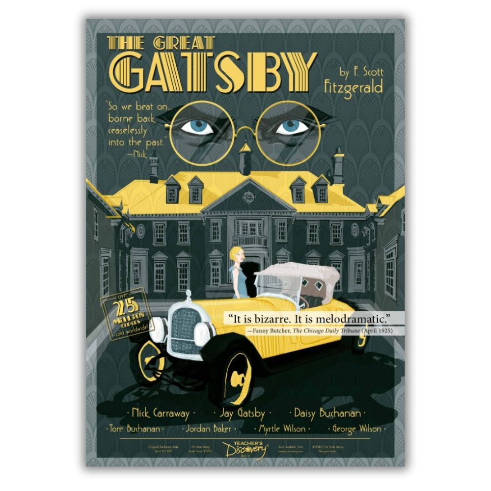 Teacher’s Discovery The Great Gatsby Marquee Poster for English/ELA Classrooms