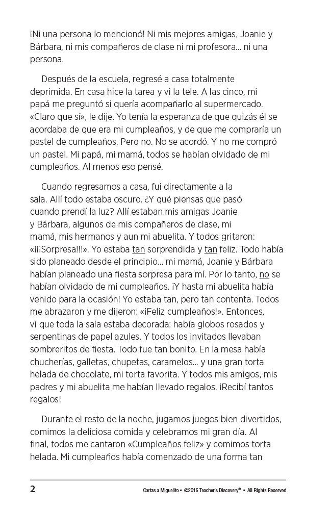 Cartas a Miguelito - Level 2 - Spanish Reader by Fabiola Canale