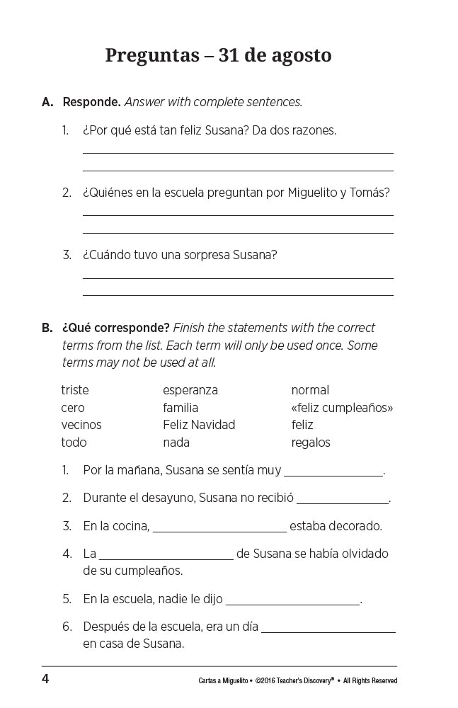 Cartas a Miguelito - Level 2 - Spanish Reader by Fabiola Canale