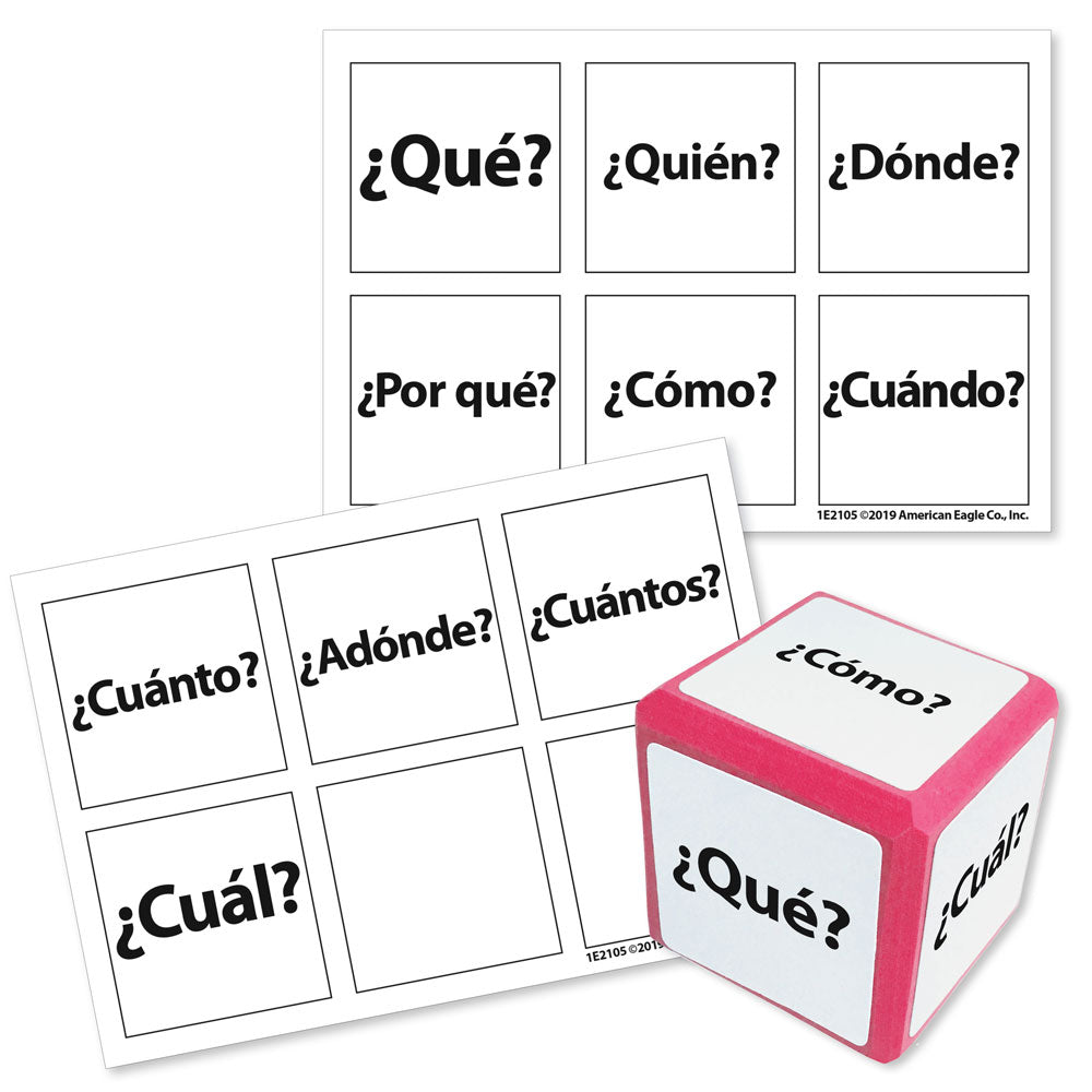 Cool Cubes™ Sentence Starter Spanish Clings