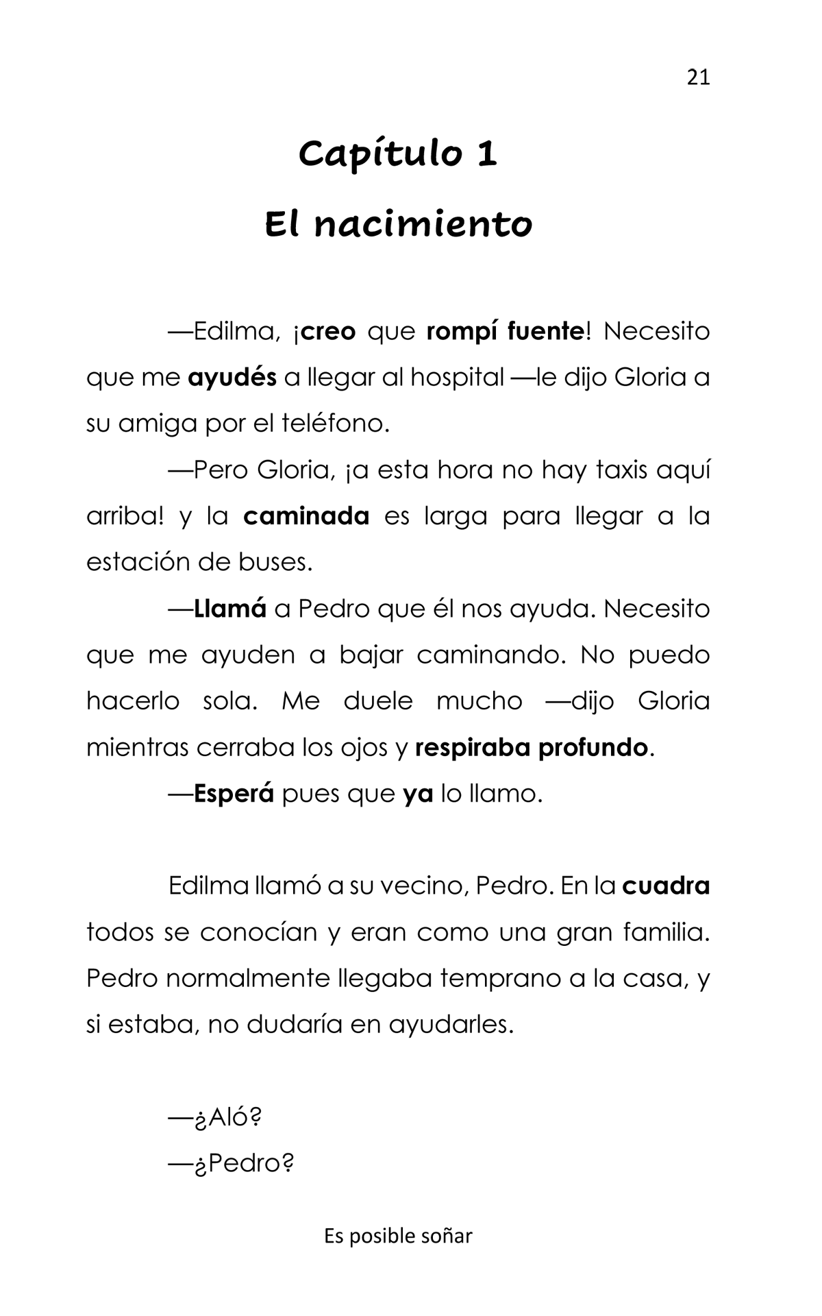 Es posible soñar - Level 4 - Spanish Reader by Adriana Ramírez (with optional Teacher's Guide)