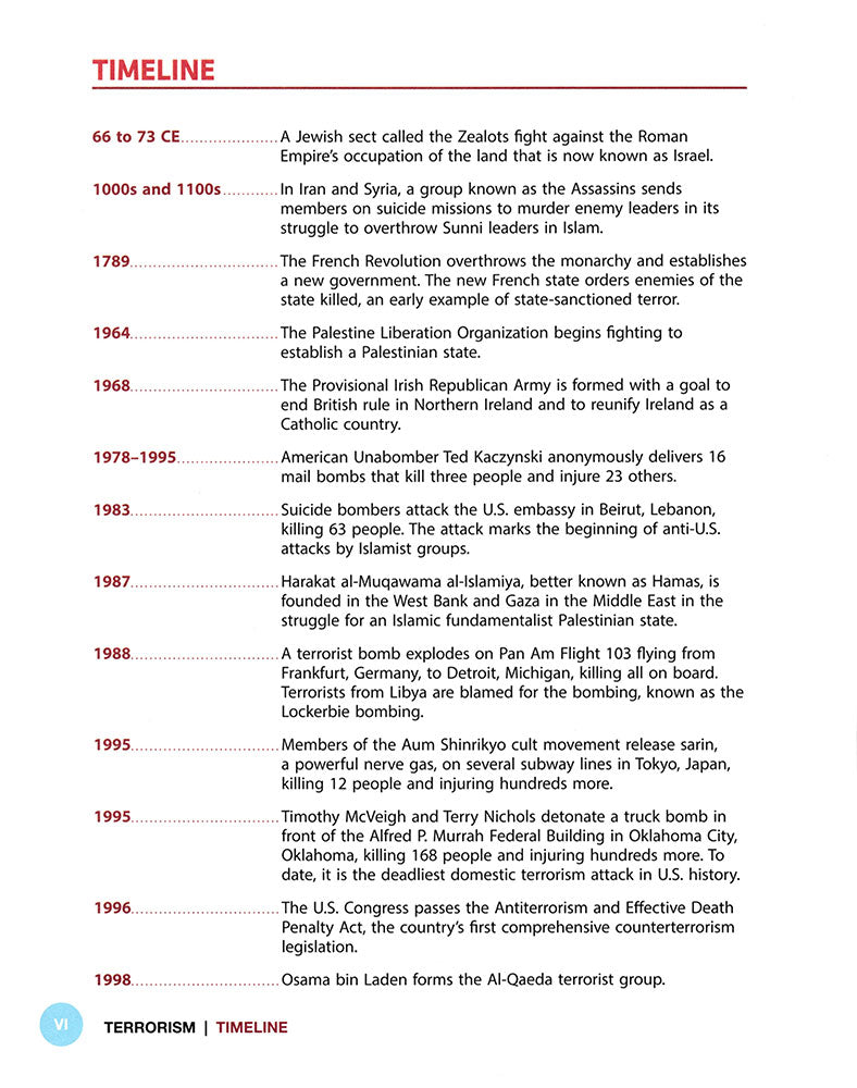 Inquire & Investigate: Terrorism Book