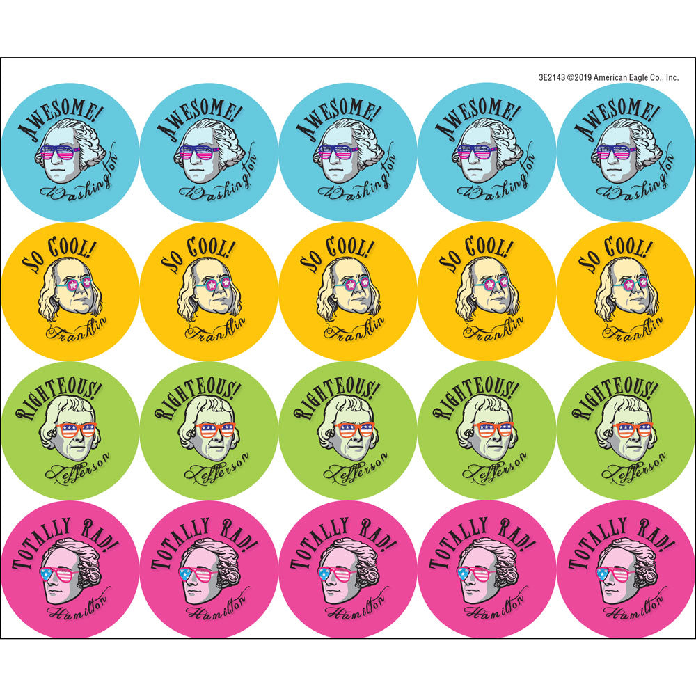 Founding Fathers Stickers (100)