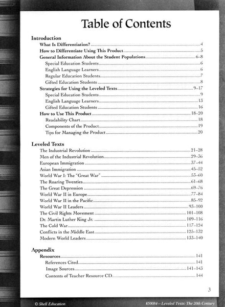 Leveled Texts: The 20th Century Book Download