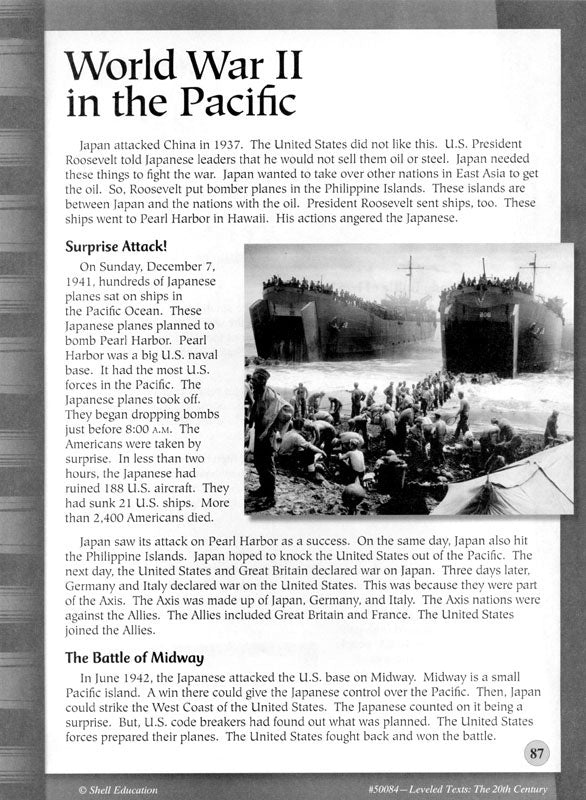 Leveled Texts: The 20th Century Book Download
