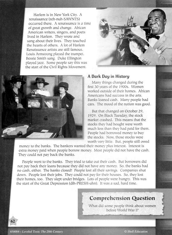 Leveled Texts: The 20th Century Book Download