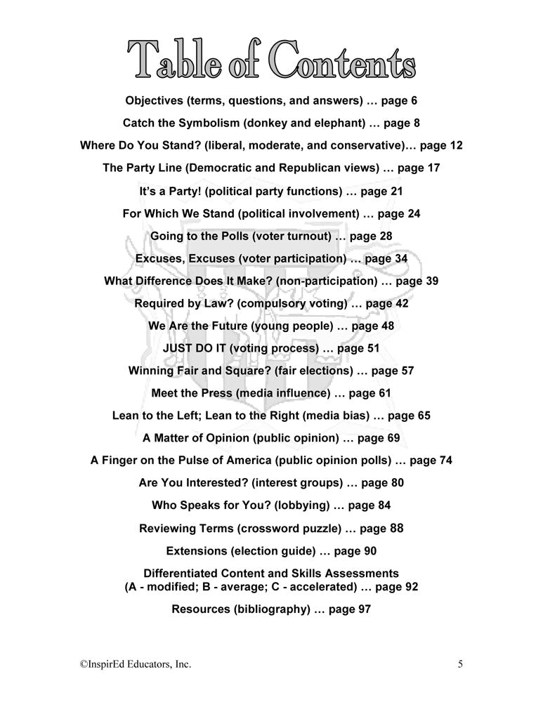 i Think: Government, Civic Participation Activity Book Download