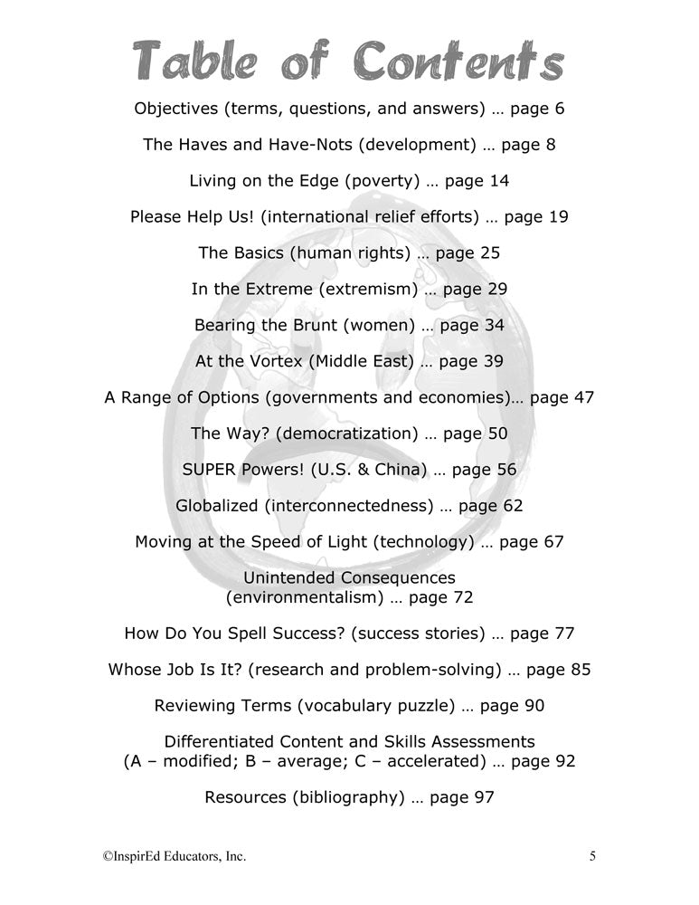 i Think: World History, Modern Global Issues Activity Book Download