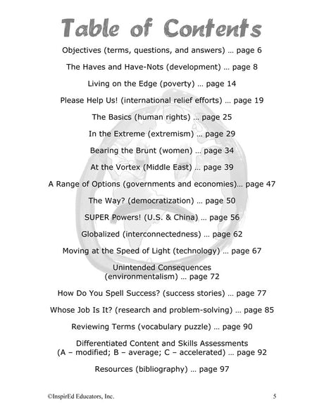 i Think: World History, Modern Global Issues Activity Book Download