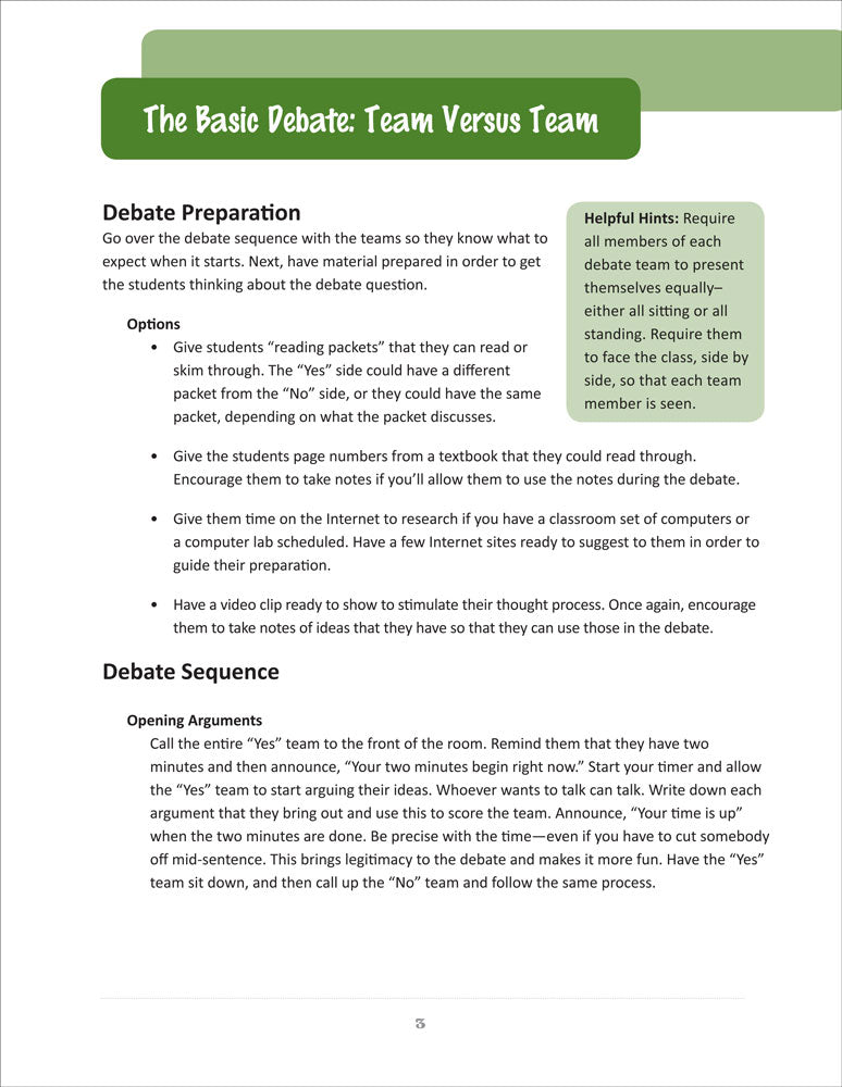 1st Edition Easy Debates for the American History Classroom Book