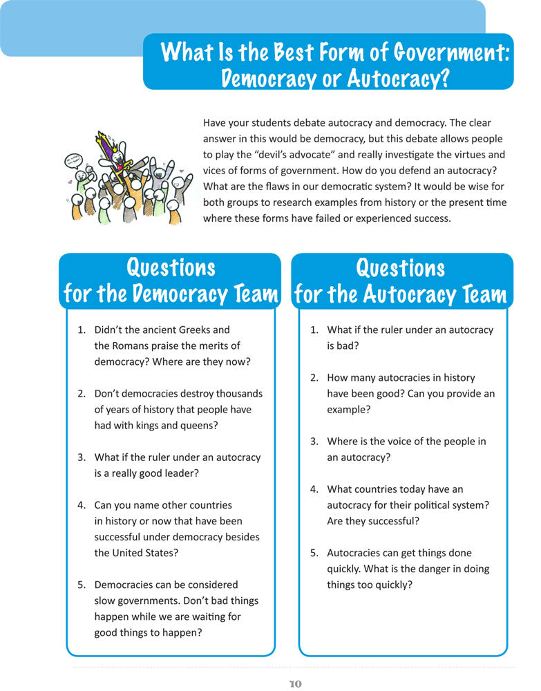 1st Edition Easy Debates for the Government Classroom Book