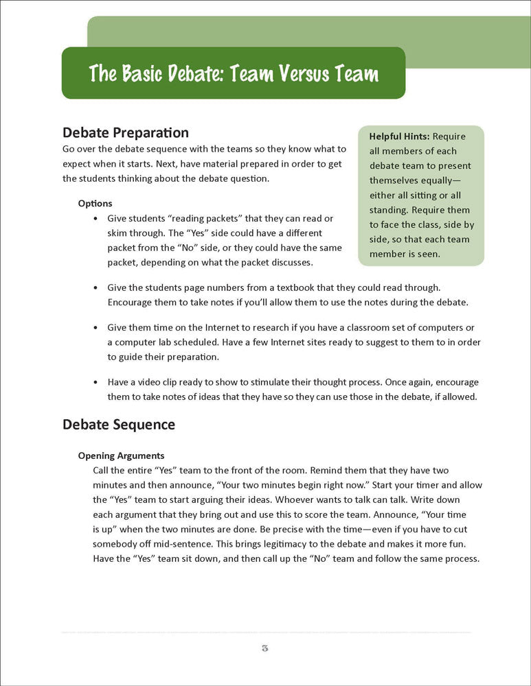 1st Editions Easy Debates for the Social Studies Classroom Activity Book Set of 5 Books