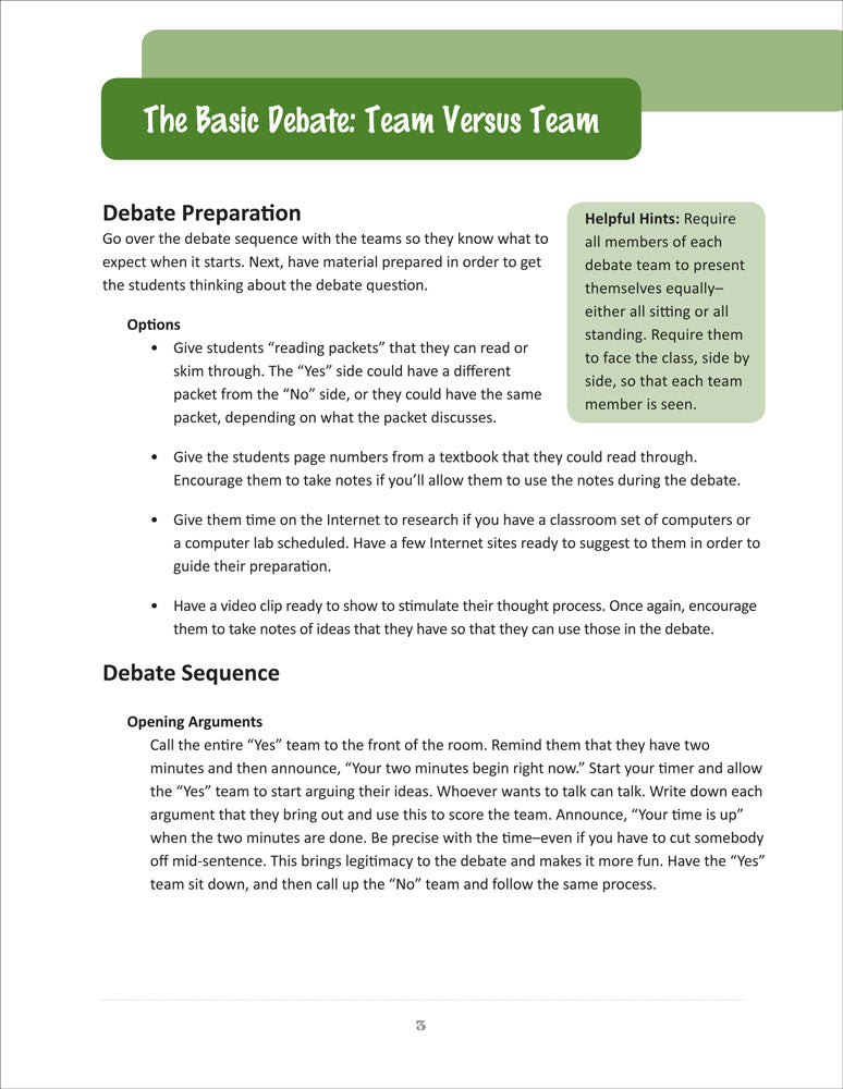 1st Edition Easy Debates for the World History Classroom Activity Book