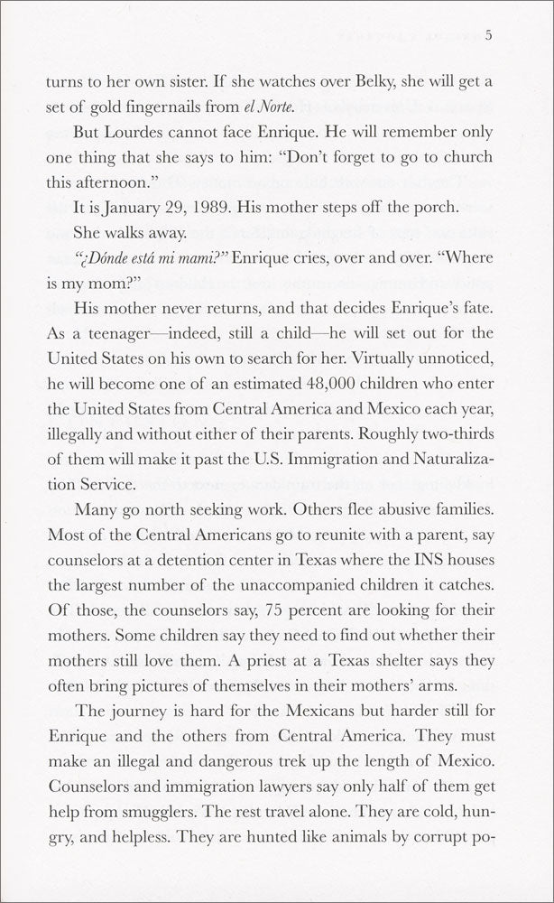 Enrique's Journey Paperback Novel (770L)