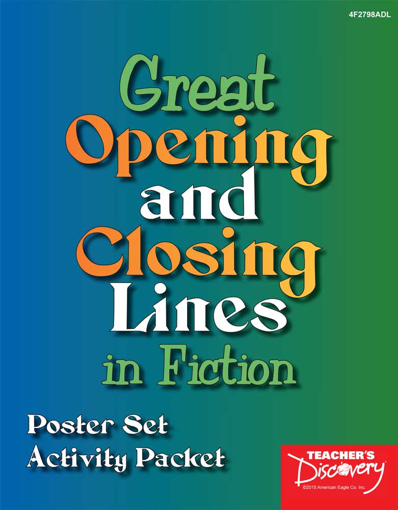 Great Opening and Closing Lines in Fiction Poster Set