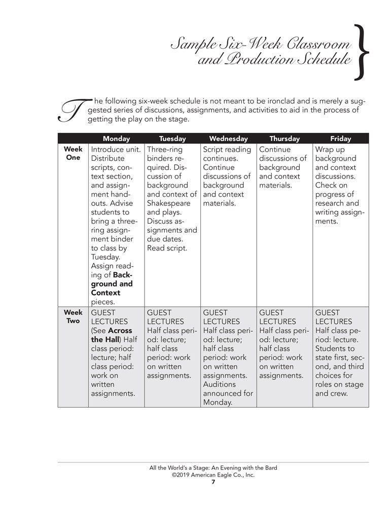 All the World's a Stage: An Evening with the Bard Book