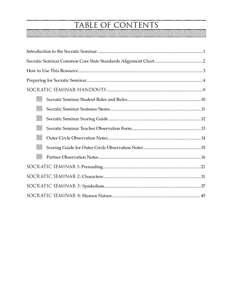 Socratic Seminar: Lord of the Flies Book