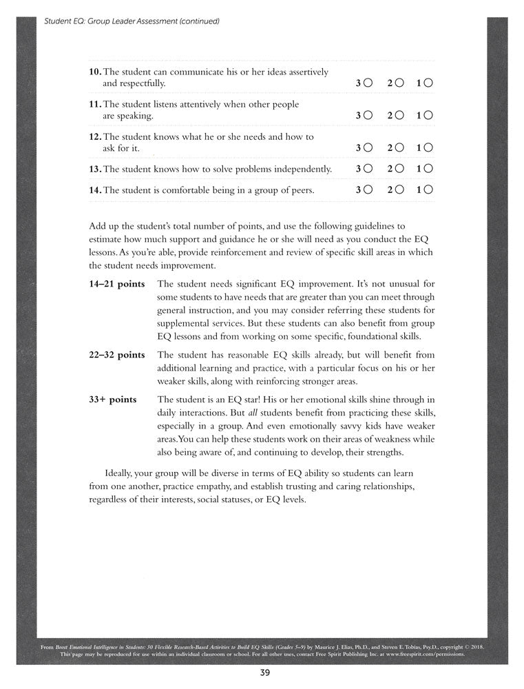 Boost Emotional Intelligence in Students Book
