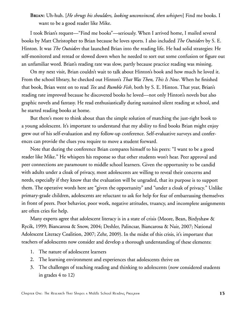 Teaching Reading in Middle School: A Strategic Approach to Teaching Reading That Improves Comprehension and Thinking