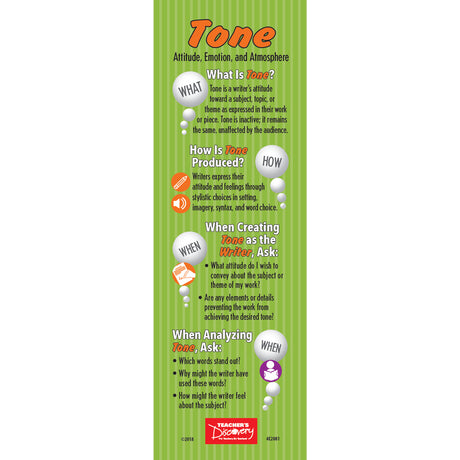 Tone and Mood Bookmarks - Set of 30