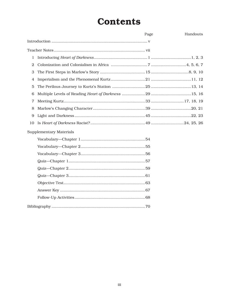 Heart of Darkness Curriculum Unit