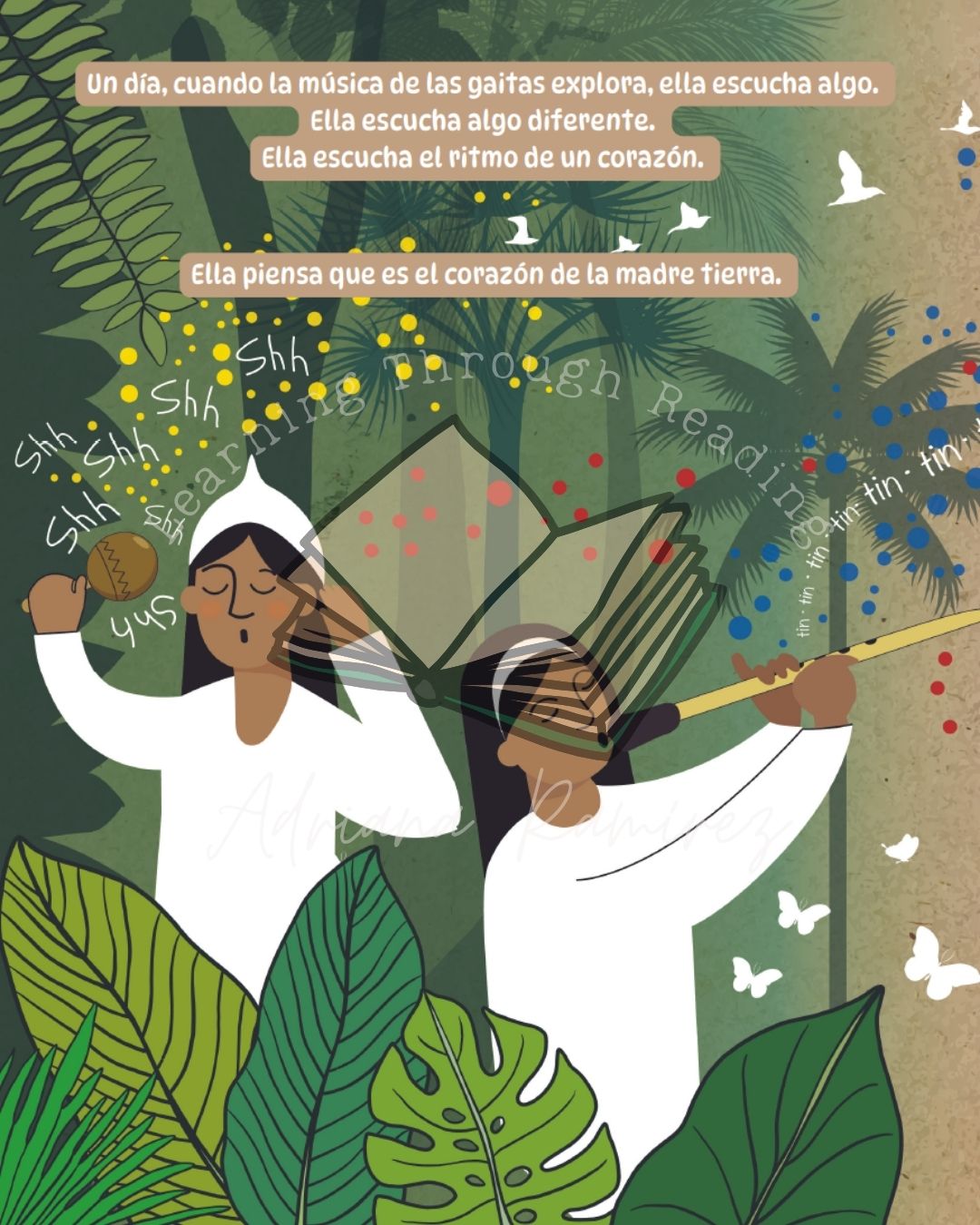 Cumbia: Hija de dos tierras - Level 1 - Spanish Reader by Adriana Ramírez (with optional Teacher's Guide)
