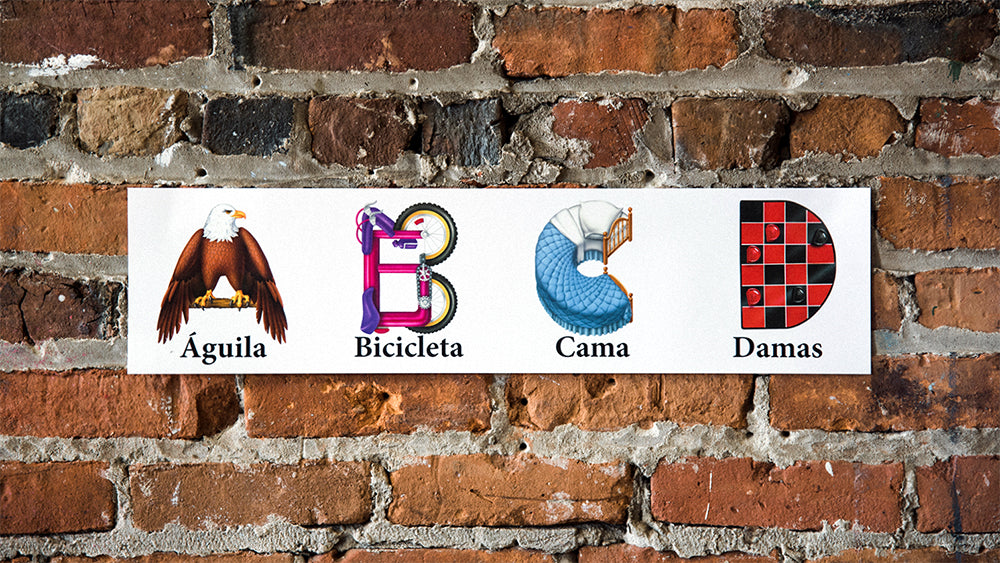 Kern Alphabet Strips - Spanish - Sign - Set of 6