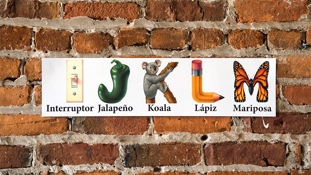 Kern Alphabet Strips - Spanish - Sign - Set of 6