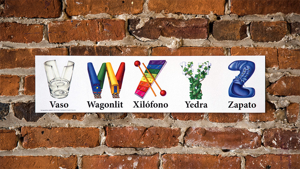 Kern Alphabet Strips - Spanish - Sign - Set of 6